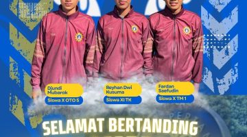 Demi Prestasi dan Kebanggaan SMK Muhammadiyah 2 Metro, Tiga Siswa Ikuti IPB Championship 2026 di Bogor