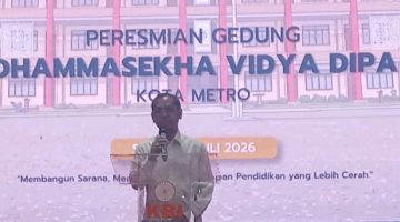 Dirjen Bimbingan Masyarakat Buddha Drs. Supriyadi, M.Pd Hadiri Peresmian Gedung Dhammasekha Vidya Dipa di Metro