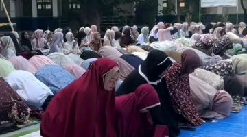 Memohon Turunnya Hujan, Keluarga Besar SMK Muhammadiyah 1 Metro Sholat Istisqa